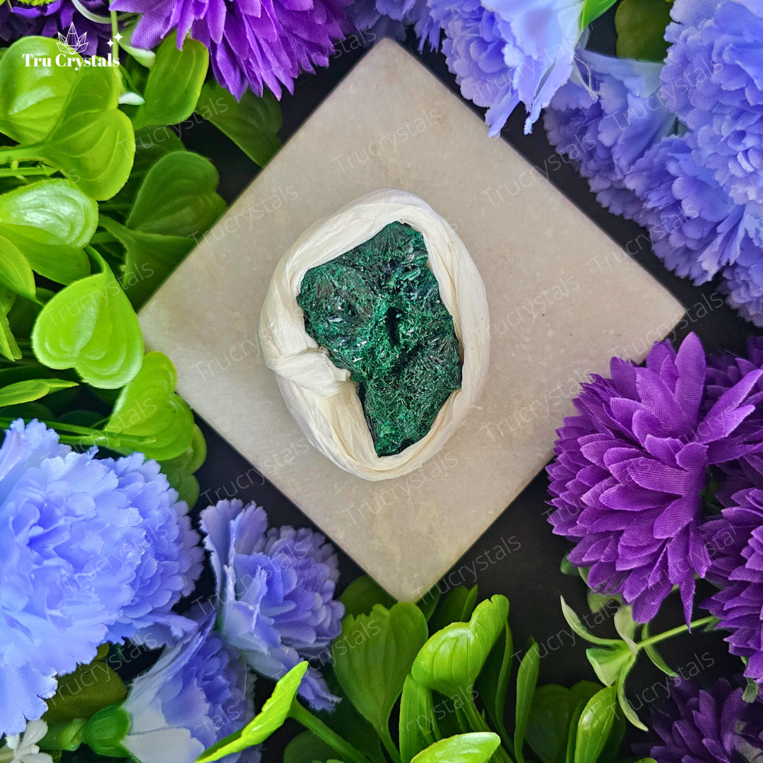 Fibrous Malachite Mineral Speciman For Abundance and Growth