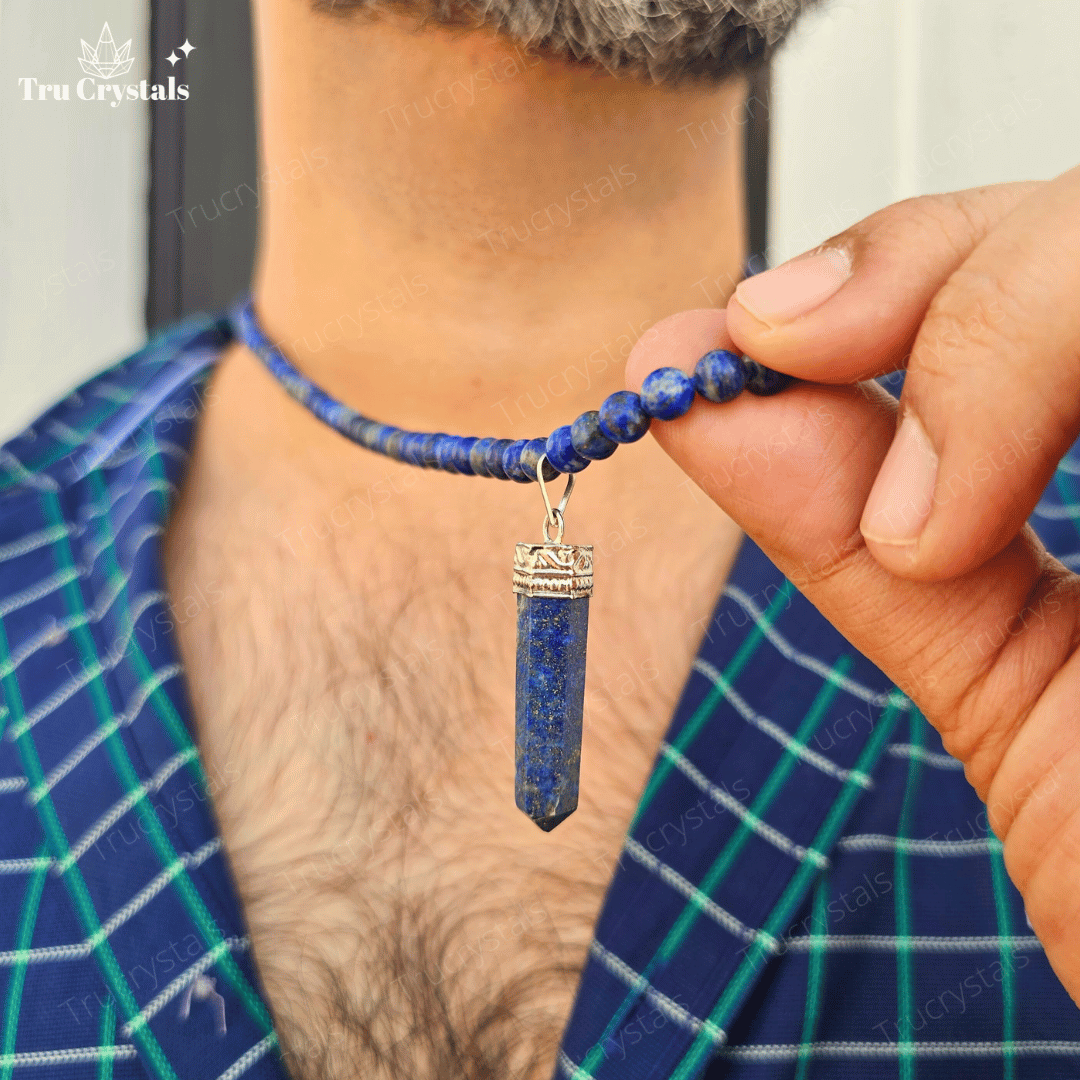 Lapis Lazuli Men's Necklace – Wisdom, Strength & Intuition