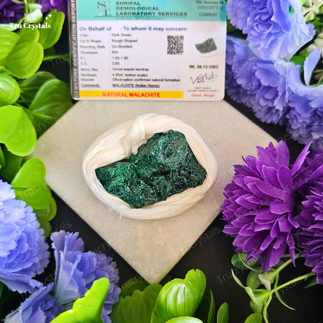 Fibrous Malachite Mineral Speciman For Abundance and Growth