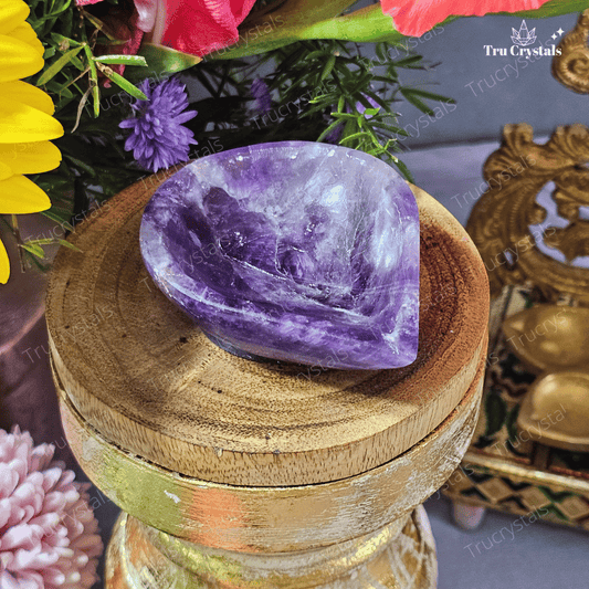 Amethyst Diya- Peace, Protection, and Spiritual Clarity