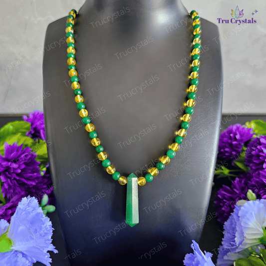 HARA- Citrine & Jade Necklace