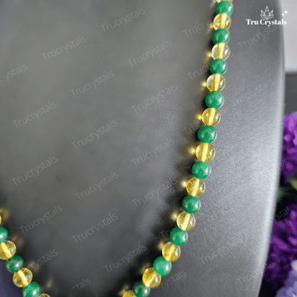 HARA- Citrine & Jade Necklace