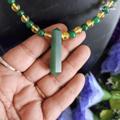 HARA- Citrine & Jade Necklace