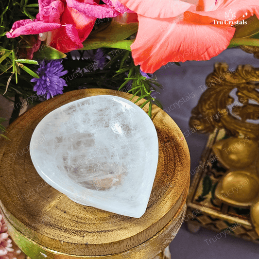 Clear Quartz Diya-  – Amplify Light, Energy, and Clarity