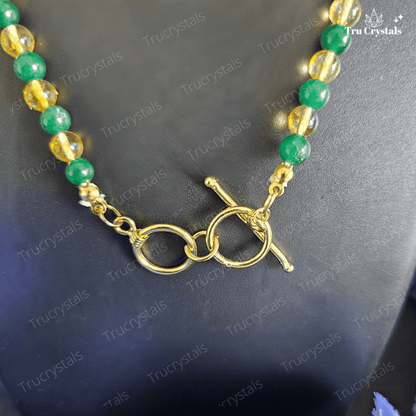 HARA- Citrine & Jade Necklace