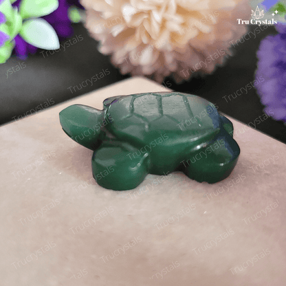 Dark Green Aventurine Mini Turtles