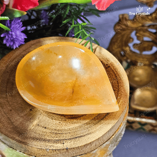 Yellow Aventurine Diya - – Ignite Positivity, Confidence, and Prosperity