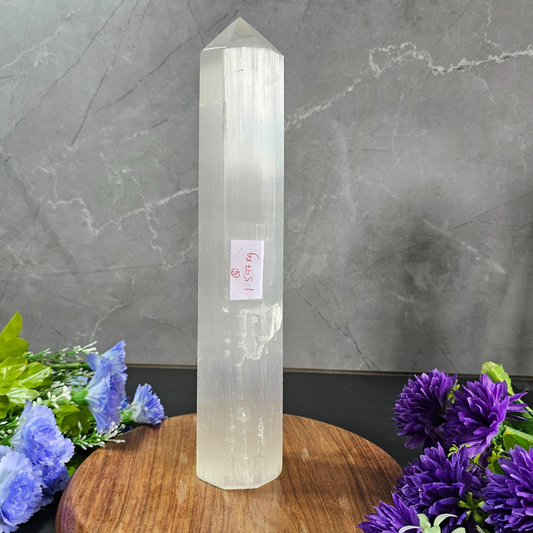 Selenite Jumbo Tower (2)– The Ultimate Energy Cleanser & Amplifier- 1.785Kg