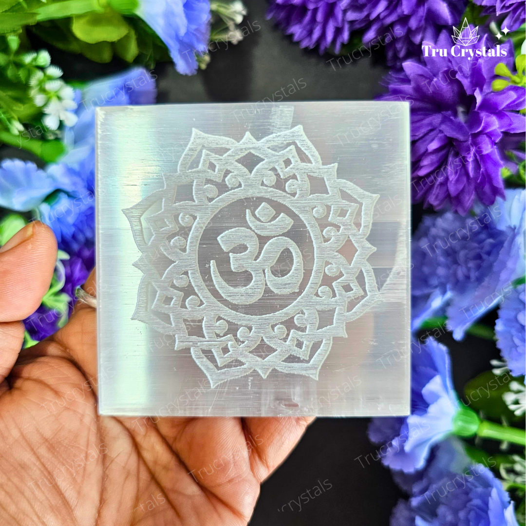 Bracelet charging Selenite Plate -OM