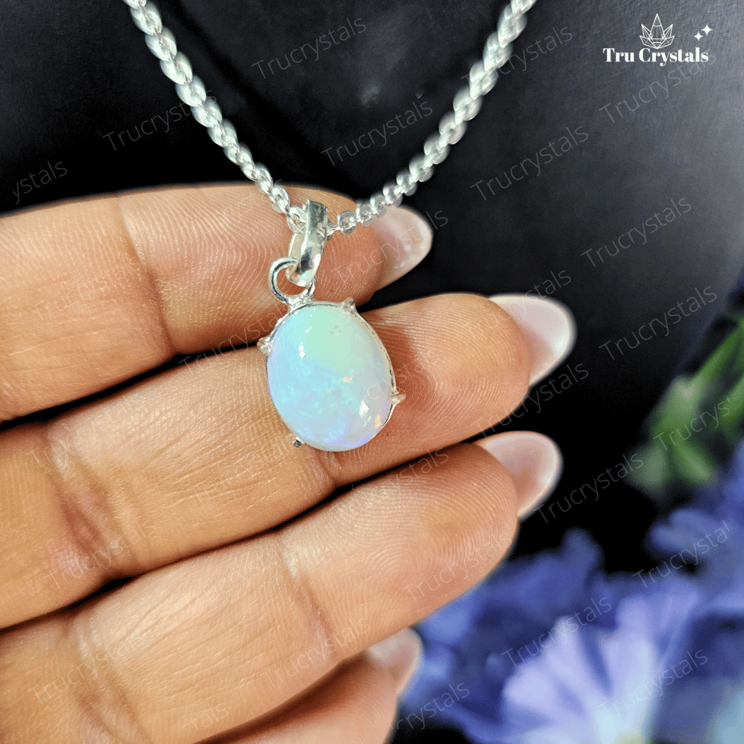 Silver Ethiopian Opal Pendant for Inspiration