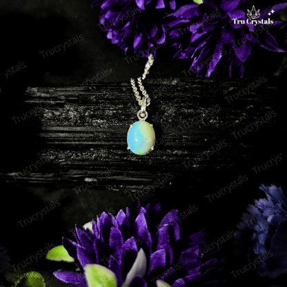 Silver Ethiopian Opal Pendant for Inspiration