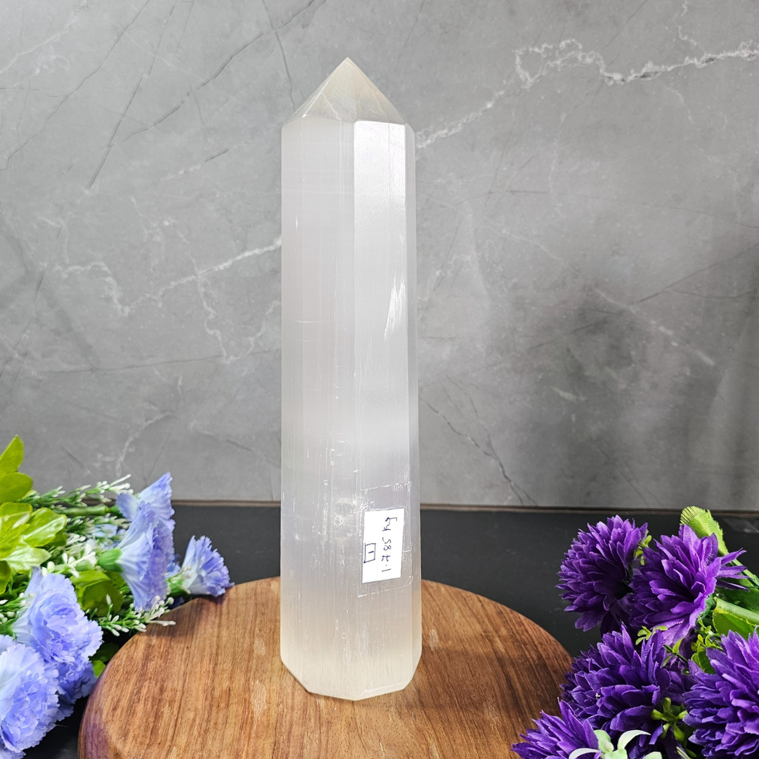 Selenite Jumbo Tower (3)– The Ultimate Energy Cleanser & Amplifier- 1.597Kg