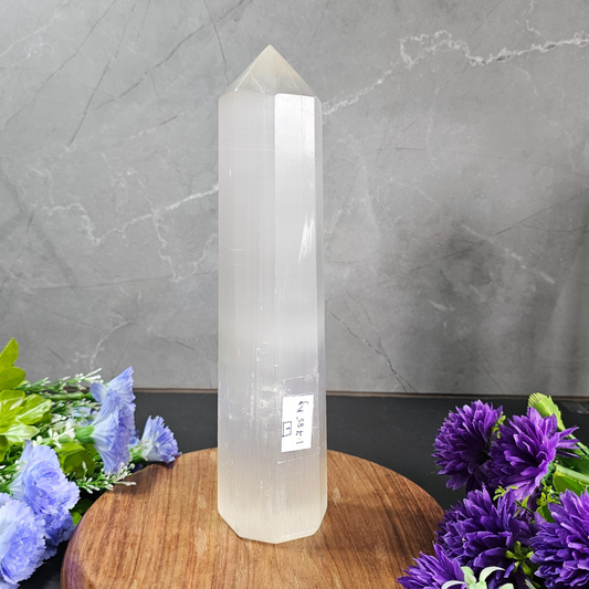 Selenite Jumbo Tower (3)– The Ultimate Energy Cleanser & Amplifier- 1.597Kg