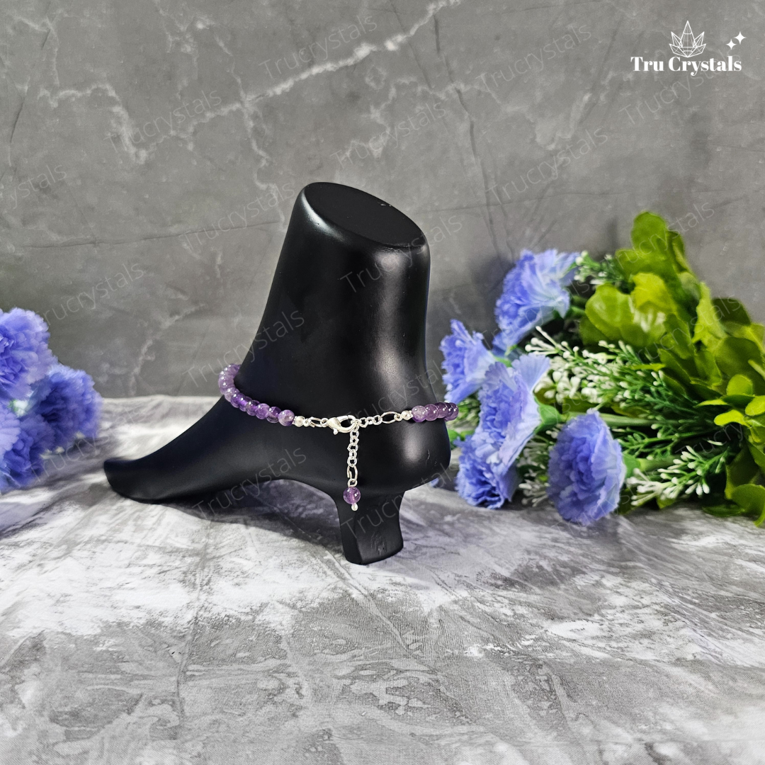 Amethyst Anklet : Gateway to Tranquility and Spiritual Insight