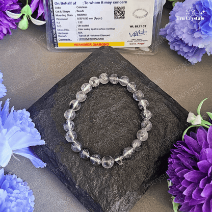 Herkimer  Diamond Bracelet For Spiritual Attunement