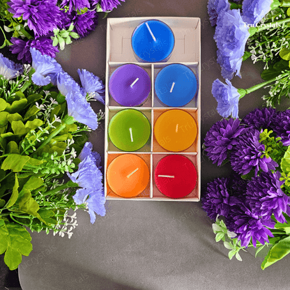 7 Chakra Tea Light Candles