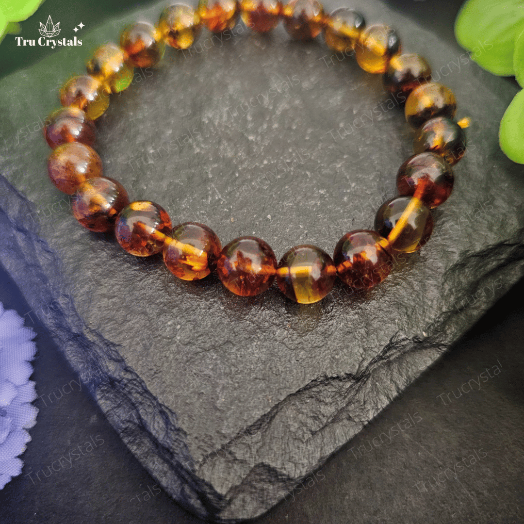 Natural Amber Bracelet For Happiness and Health