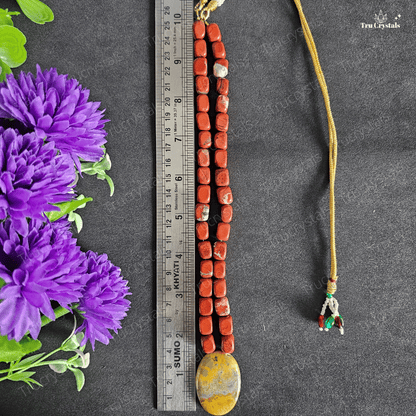 Red Jasper & Bumble bee Jasper Necklace