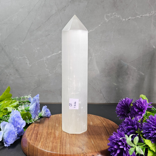 Selenite Jumbo Tower – The Ultimate Energy Cleanser & Amplifier- 1.66kg