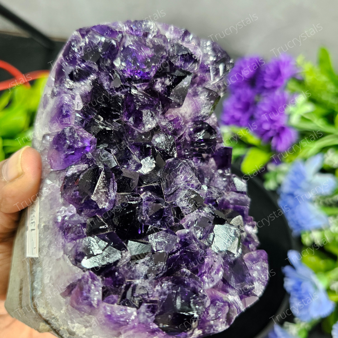 Brazilian Amethyst Geode - AAAA Star Quality -Ayati