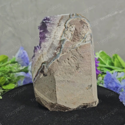 Brazilian Amethyst Geode - AAAA Star Quality -Ayati