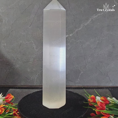 Selenite Jumbo Tower (2)– The Ultimate Energy Cleanser & Amplifier- 1.785Kg