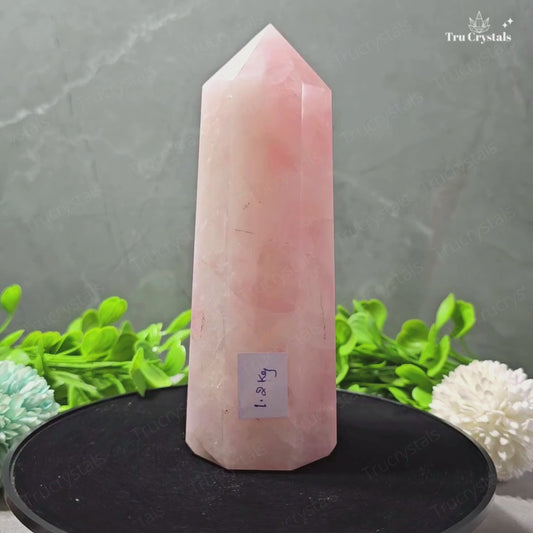 Rose Quartz Jumbo Tower(1.2kgs)