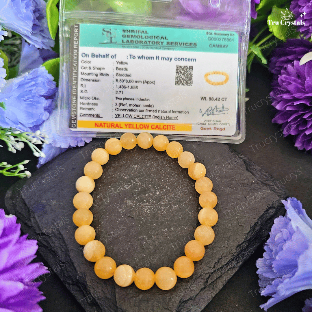 Yellow Calcite Bracelet for Joy and Self Esteem