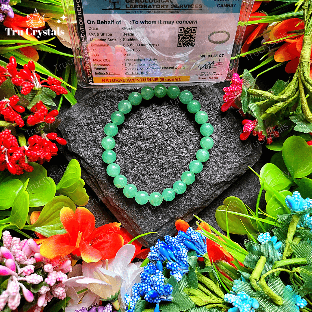 Green Aventurine Bracelet, Aventurine Stone Natural Bead Bracelet – Magic  Crystals