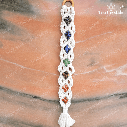 7 Chakra Crystal Macreme Wall Hanging