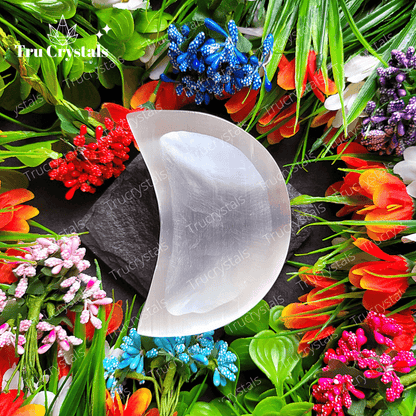 Selenite Bowl Moon Shape