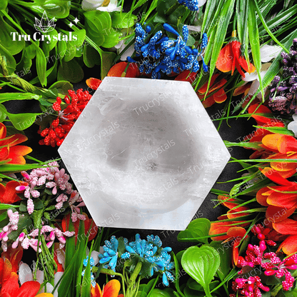 Selenite Bowl- Hexagon