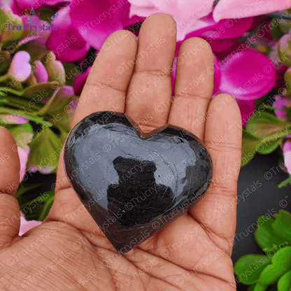 Black Tourmaline Heart