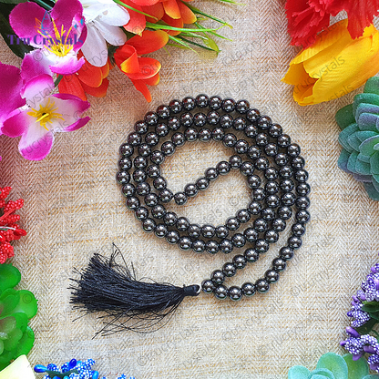 Hematite Japa Mala: For Concentration and Focus