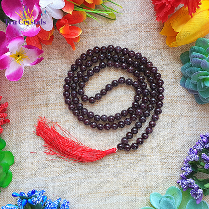 Garnet Japa Mala: For Prosperity and Abundance