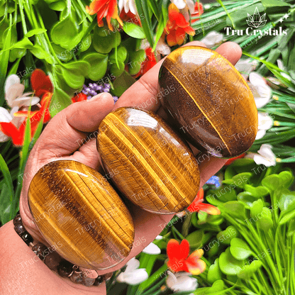 Tiger Eye Palm Stone