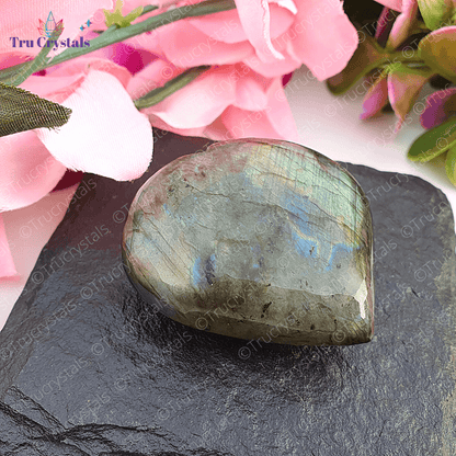 Iridescent Labradorite heart