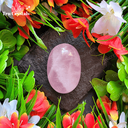 Rose Quartz Palm Stone For Universal Love