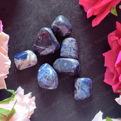 Sodalite Tumble Stone ( Pack of 4 stones )