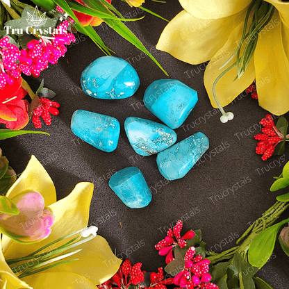 Natural Turquoise (Arizona) Tumbles (Pack Of 4)