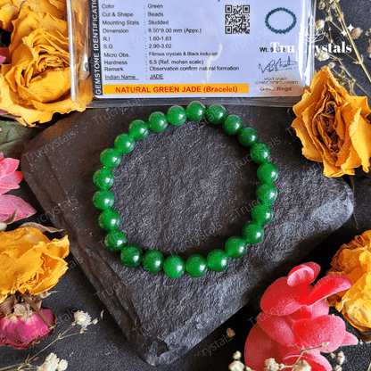 Green Jade Bracelet for Luck and Prosperity