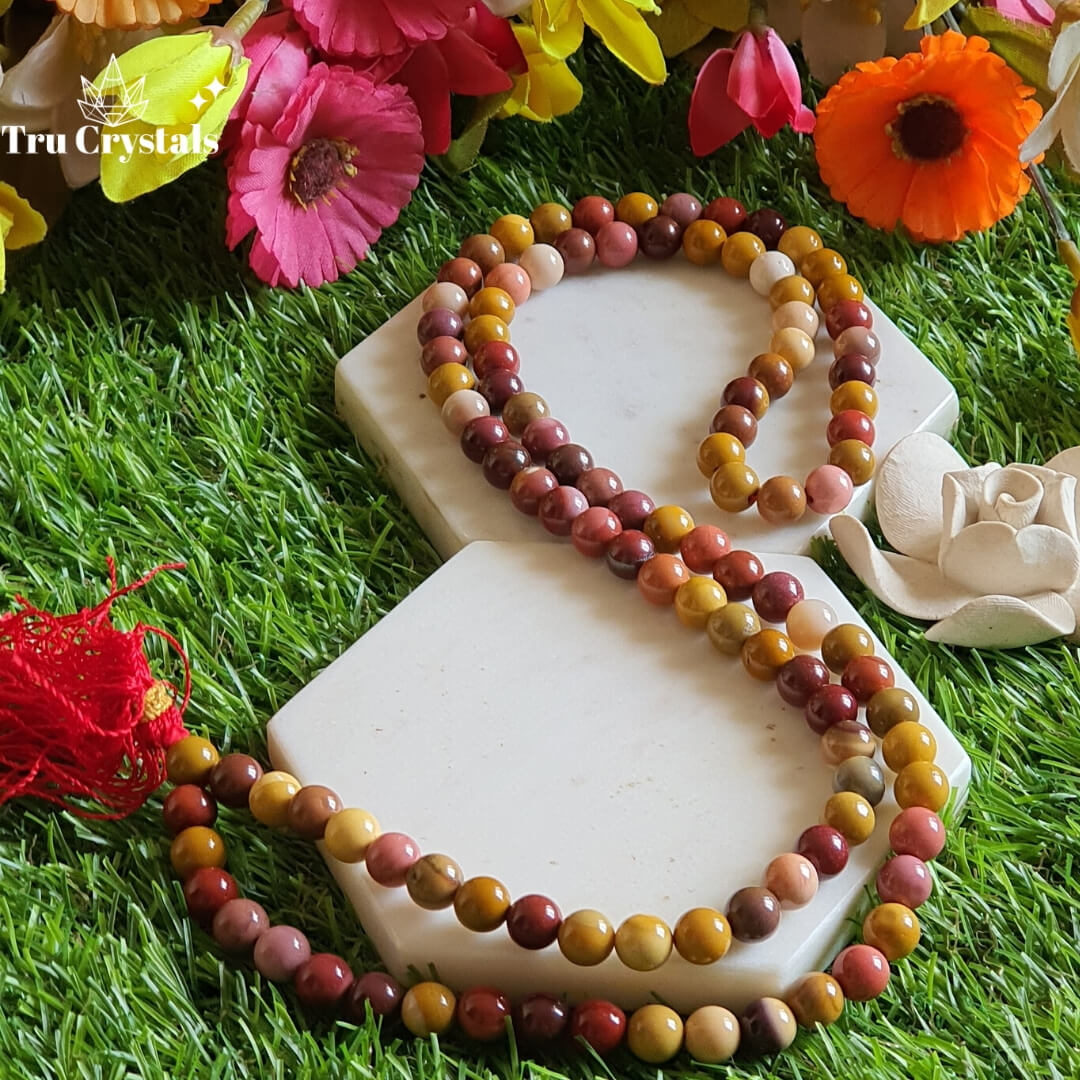 Mookaite Jasper Mala | 108 and Guru | Mookaite Mala | 10mm store | Mook Mala | Mookaite Jasper Prayer Beads | Mookaite Jasper Necklace | 2493