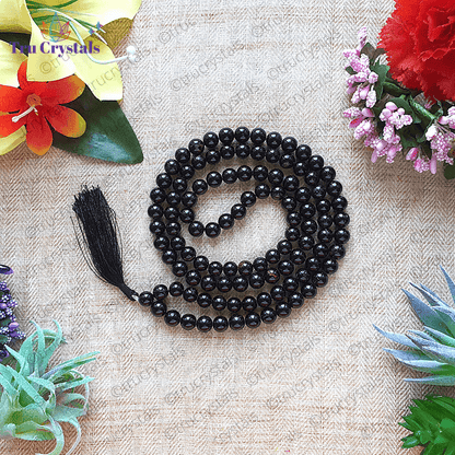 Black Tourmaline Japa Mala: For Protection From Evil Eye