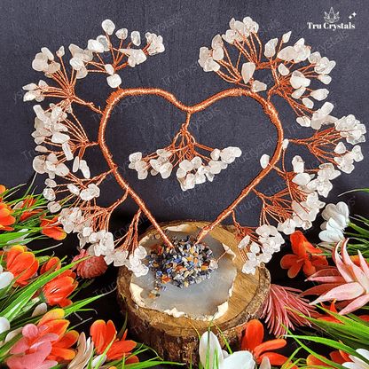 Rose Quartz Heart Tree For loving Vibes