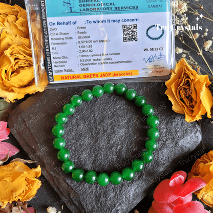 Green Jade Bracelet for Luck and Prosperity