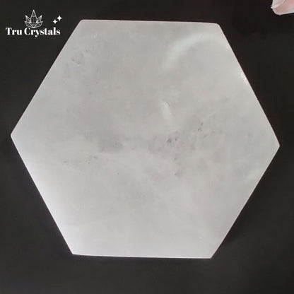 Selenite Charging Plate: Hexagon