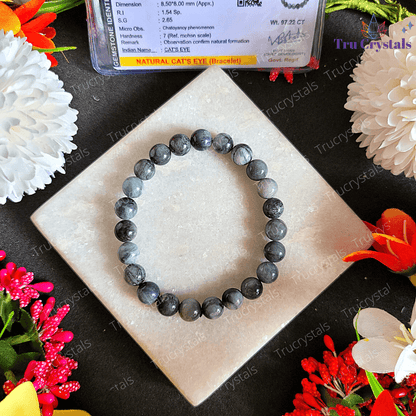 Black Cat's eye Bracelet - Certified