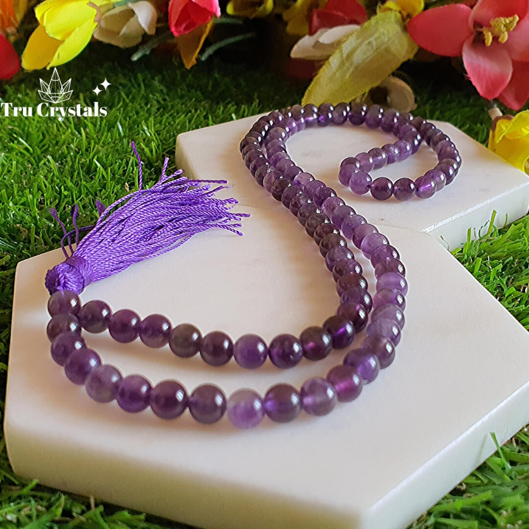 Amethyst japa deals mala