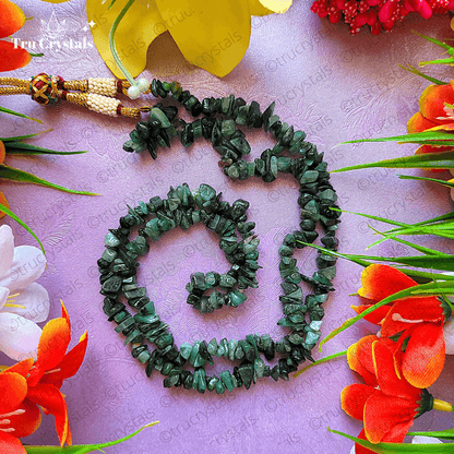 Natural Emerald Chip Mala